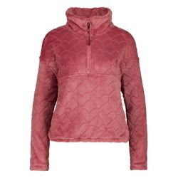 Sweatshirt ALIFE & KICKIN "Damen LilianAK G" Gr. L, rot (astro dust), Damen, 100% Polyester, Sweatshirts, Kuschliger Teddy Pullover mit zwei seitlichen Eingriffstaschen