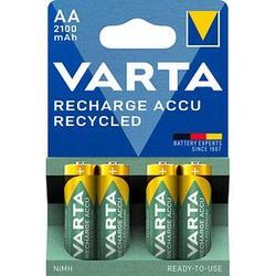 4 VARTA Akkus RECHARGE ACCU Recycled Mignon AA 2.100 mAh