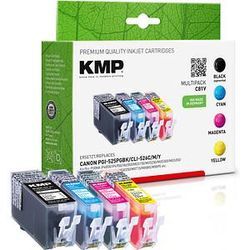 KMP C81V schwarz, cyan, magenta, gelb Druckerpatronen kompatibel zu Canon PGI-525 BK, CLI-526 C/M/Y, 4er-Set