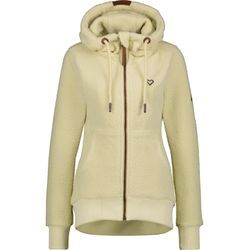 Kapuzensweatjacke ALIFE & KICKIN "Damen YasminAK G" Gr. M, beige (creme) Damen Sweatjacken