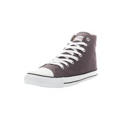 Sneaker ETHLETIC "White Cap Hi Cut", Gr. 38, grau (pewter grau, just weiß), Obermaterial: 100% Baumwolle; Futter: 100% Baumwolle; Decksohle: 100% Baumwolle; Sohle: 100% Naturkautschuk, Schuhe Canvassneaker Sneaker high Sneakerboots, Fairtrade Produkt