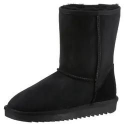 Winterboots ARA "ALASKA", Damen, Gr. 37, schwarz, Veloursleder, modisch, Schuhe, Schlupfboots, Winterstiefelette, Snowboots mit Lammfell innen