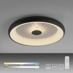 LED Deckenleuchte VERTIGO, CCT, dimmbar, Fernbedienung, Ø61,5 cm, Kristall-Effekt