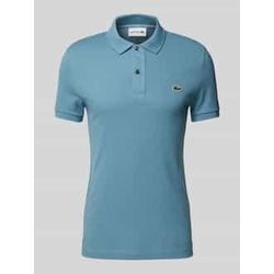 Slim Fit Poloshirt mit Label-Patch Modell 'PIQUE'