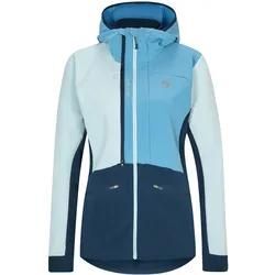 Fleecejacke ZIENER "NASINAH", Damen, Gr. 36, blau (ice), Obermaterial: 93% Polyester, 7% Elasthan, Jacken