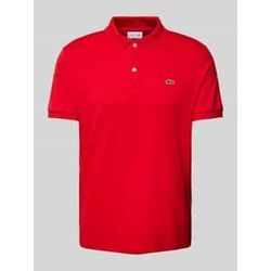 Regular Fit Poloshirt mit Label-Detail