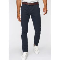 Chinohose LEVI'S "LE XX CHINO SLIM TAPER", Herren, Gr. 33, Länge 34, blau (shady dunkelblau), Web, Obermaterial: 98% Baumwolle, 2% Elasthan, casual, gerade knöchellang, Hosen, mit Markenlogo