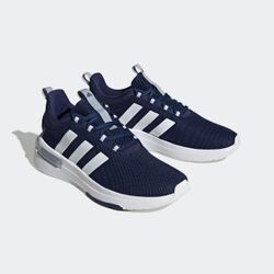 Sneaker ADIDAS SPORTSWEAR "RACER TR23", Gr. 43, blau (dunkelblau, cloud weiß, halo silber), Textil, Synthetik, sportlich, Schuhe, Design auf den Spuren des adidas NMD