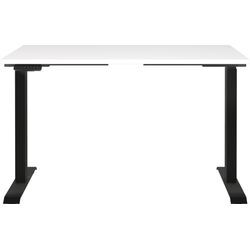 Schreibtisch GERMANIA "Jet, elektrisch höhenverstellbar", schwarz-weiß (weiß, schwarz, schwarz, weiß), B:120cm H:72cm T:80cm, Tische, moderne Farbvariationen, Breite 120/140/160/180 cm, Made in Germany