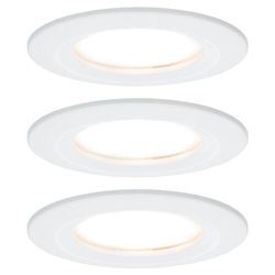 Nova Bad-Einbauleuchte 3er Set led led 18 w IP44 Weiß (matt) - Paulmann