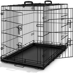 Hundekäfig 107x71x77cm Metall Transportkäfig Auto Hundebox Transportbox faltbar Drahtkäfig - Tresko