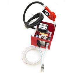 60L/min Dieselpumpe Heizölpumpe Selbstansaugend mit Schläuchen Zapfpistole Promote Ölpumpe Tankstelle 230V 550W