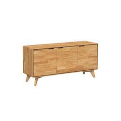 Sideboard "Tario" - Größe: H65xB134xT40 cm - Holzart: Wildeiche