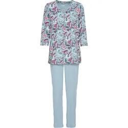 Baumwoll-Pyjama Set, hellblau, 44/46