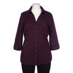 Ulla Popken Damen Bluse, bordeaux, Gr. 46