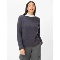 Brax Damen Strickpullover Style LIZ, Grau, Gr. 34