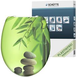 WC-Sitz SCHÜTTE "Stone", bunt, WC-Sitze, Duroplast Duroplast, mit Absenkautomatik und Schnellverschluss