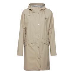 Regenjacke ICHI "Regenjacke IHTazi" Gr. L, beige (doeskin), Damen, Obermaterial: 100% Polyester PES., Jacken