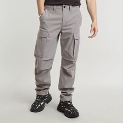 Cargohose G-STAR "Core Regular Cargo" Gr. 32, Länge 32, grau (sharkskin), Herren, Web, Obermaterial: 65% Polyester, 35% Elastomultiester, Hosen