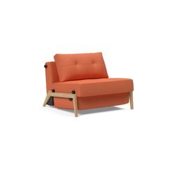 Sessel INNOVATION LIVING ™ "CUBED Schlafsessel", braun (rust), B:98cm H:79cm T:98cm, Sessel, Frontauszug, sehr platzsparend, abgewinkelt Sitzen - waagerecht Liegen