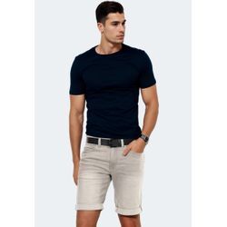 Shorts INDICODE "Inkadeu", Herren, Gr. Größe L - Gr. L, Normalgrößen, grau (light grau), Material: 98% Baumwolle, 2% Elasthan, Hosen, mit 5-Pocket Design