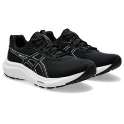 Laufschuh ASICS "GEL-CONTEND 9", Gr. 37,5, schwarz-weiß (schwarz, weiß), Textil, Synthetik, sportlich, Schuhe, mehr Dämpfung, Topseller