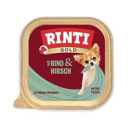 Rinti Gold Mini feine Stückchen von Hirsch & Rind 48x100g