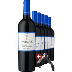 2021 Warwick Estate »The First Lady« Cabernet Sauvignon im 6er-Vorratspaket + Kellnermesser GRATIS