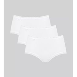 sloggi - Midi - White 0050 - sloggi / Cotton Lace - Unterwäsche für Frauen