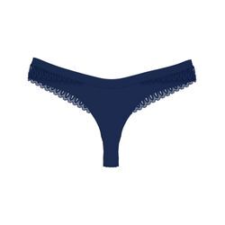 Triumph - String - Dark blue 44 - Aura Spotlight - Unterwäsche für Frauen