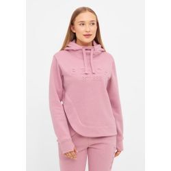 Kapuzensweatshirt BENCH. "VEIDA", Damen, Gr. 40, rosa (blush marl), Sweatware, Obermaterial: 60% Baumwolle, 40% Polyester, meliert, casual, Langarm, Sweatshirts