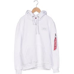 Alpha industries Herren Kapuzenpullover, weiß, Gr. 46