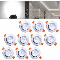 Led Einbauleuchte Wohnzimmer Decken Leuchte Lampe Spot Strahler (10pcs Kaltweiß) [Energieklasse a++] - Vingo