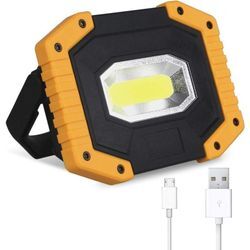 1 Stück wiederaufladbares LED-Flutlicht, 30 w, Baustellenlicht, 3 Modi, tragbare Laterne, USB-LED-Flutlicht für Camping, Baustelle, Garage, Werkstatt