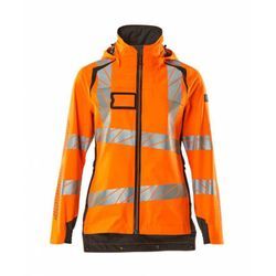 Hard Shell Jacke, Damen, leichtem Futter Jacke Gr. xs, hi-vis orange/dunkelanthrazit - Mascot