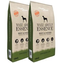 Trockenfutter Hunde Maxi Adult Essence Beef&Chicken 2 Stk 30 kg Vidaxl