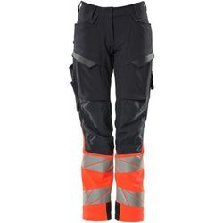 Hose mit Knietaschen 19178-511-10222 Gr. 76C54 schwarzblau/hi-vis rot - Mascot