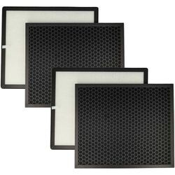 4-teiliges Filter-Set Ersatz für Levoit LV-PUR131-RF für Luftreiniger - HEPA-Filter, Aktivkohlefilter - Vhbw