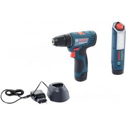 Professional Akku-Bohrschrauber mit Taschenlampe gsr 120-LI + gli - gsr 120-LI + gli (06019G8004) - Bosch