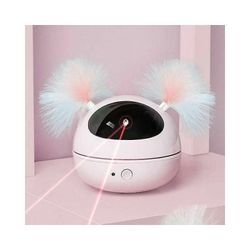 Laser-Katzenspielzeug, automatischer Laserpointer, rotierende Katzen, elektronisches Spielzeug (Rosa), Sunny