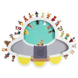 Todeco - Tonie-Regal für Toniebox Hörfiguren, Magnetische Aufbewahrung für 30-40 Tonie, Perfekte Tonie Aufbewahrung im Kinderzimmer für Mädchen &