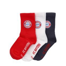 FC Bayern Crew Socken 3er-Set - Mehrfarbig - Kinder