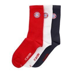 FC Bayern Crew Socken 3er-Set - Mehrfarbig