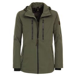 Softshelljacke CASAMODA "CASAMODA Softshelljacke uni" Gr. L, grün, Herren, 100% Polyester, Jacken