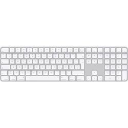 Apple Magic Keyboard Touch ID NumKey Bluetooth® Tastatur Deutsch, QWERTZ, Mac Weiß Wiederaufladbar, Fingerabdruckleser, mit numerischer Tastatur