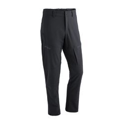 Outdoorhose MAIER SPORTS "Naturno Air M", Herren, Gr. 48, Normalgrößen, blau (schwarz), 91% Polyamid, 9% Elasthan, Hosen, Herren Funktionshose, robuste Trekking-Hose, 4 Taschen, Regular Fit