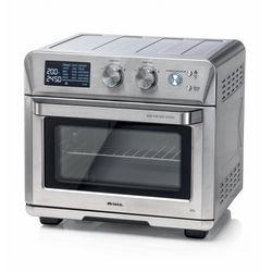 ARIETE Heissluftfritteuse "4629/1", silber, B:43cm H:39,5cm T:40,5cm, Fritteusen, Mini-Backofen, Grill und Rotisserie in Einem, 25 L