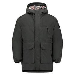 Funktionsparka JACK WOLFSKIN "TEEN 2L INS PARKA Y", Kinder, Gr. 140, schwarz (granite, schwarz), OBERSTOFF 100% POLYESTER, FUTTER 100% POLYESTER FÜLLUNG 100% POLYESTER, Jacken