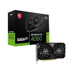 MSI GeForce RTX 4060 VENTUS 2X BLACK 8G OC - Grafikkarten - GeForce RTX 4060 - 8 GB