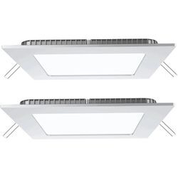 Etc-shop - 2er Set led Decken Einbau Panel Strahler Raster Wand Leuchten Ess Zimmer Tageslicht Beleuchtungen